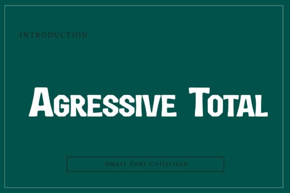 Agressive Total Font for Bold Crafts