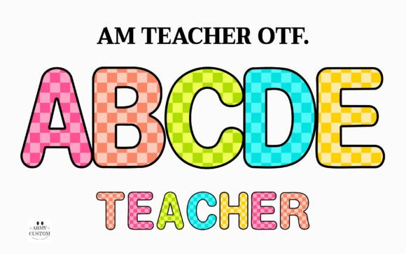 Am Teacher Review: A Playful Color Font for Bold Branding