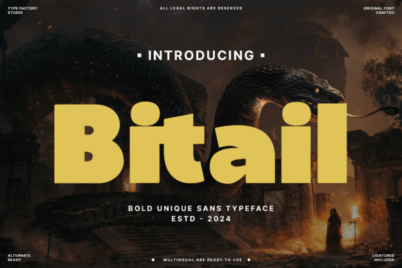 Bitail: The Bold Sans Serif Typeface for Scroll-Stopping Marketing