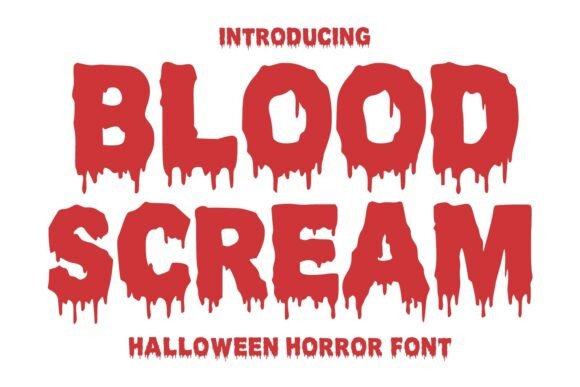 Blood Scream: A Bold Decorative Font for Spooky Branding