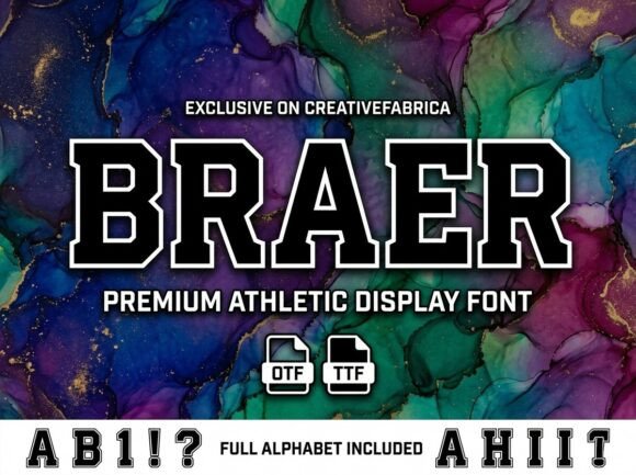 Braer: A Distinctive Decorative Font for Web Design