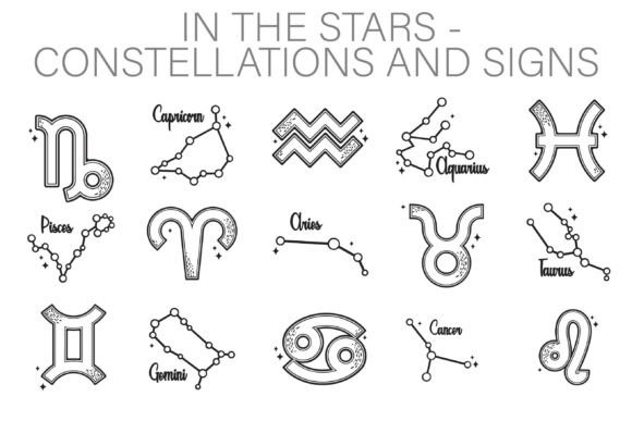 Brand Magic with In the Stars Constellations Dingbats Font
