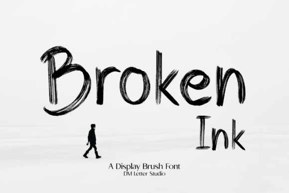 Broken Ink: A Bold Display Font for Web Design