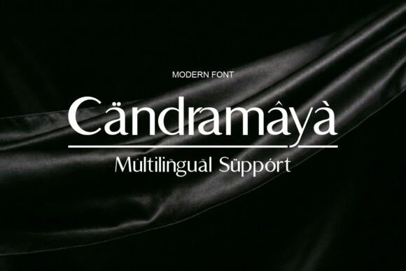 Candramaya: A Font for Professional Branding