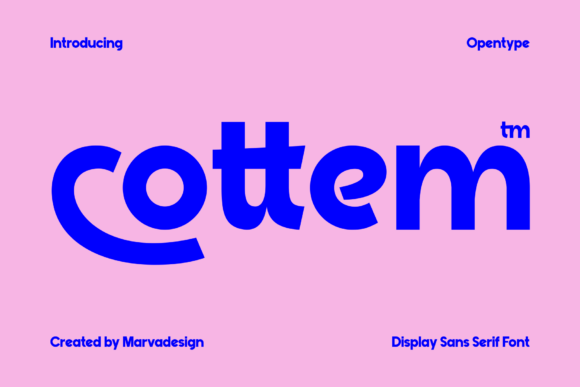 Cottem: The Bold Sans Serif Font for High-Impact Campaigns