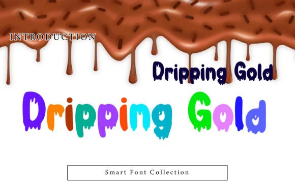 Dripping Gold Font for Web Design