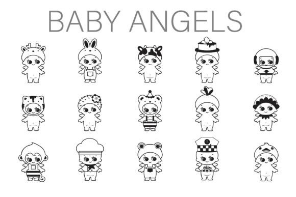 Elevate Your Brand with the Baby Angels Dingbats Typeface