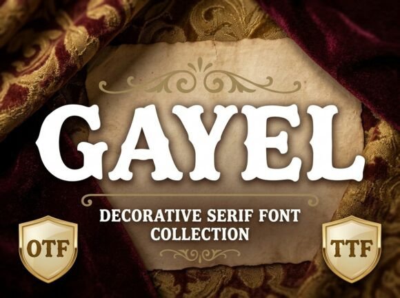 Gayel Font: A Bold Display Typeface for Modern Web Design