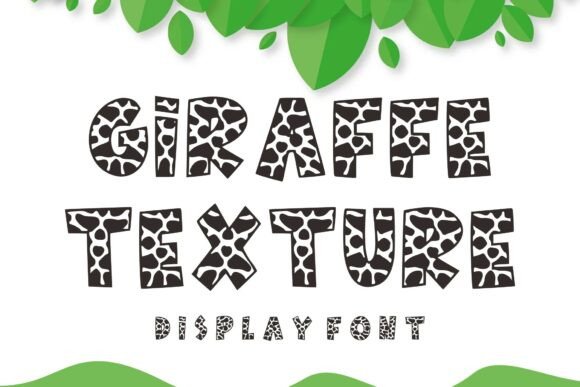 Giraffe Texture Font: A Wild Choice for Handmade Brands