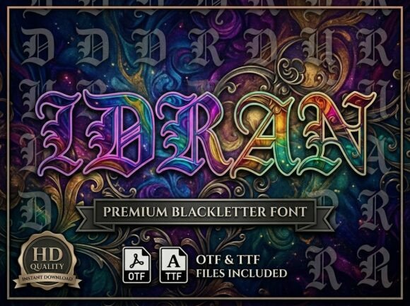 Idran: A Bold Display Font for Web Design