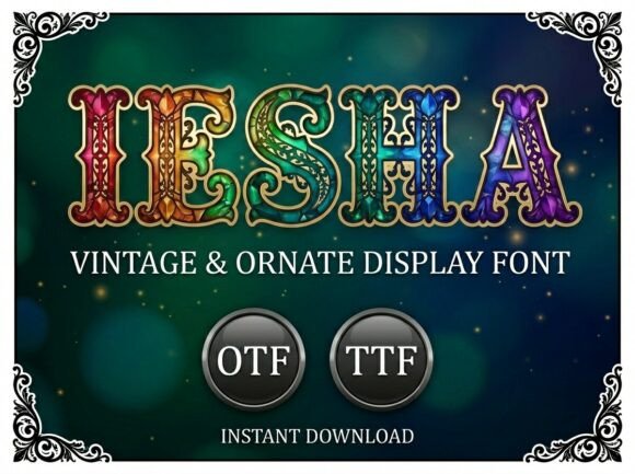 Iesha: A Bold Display Font