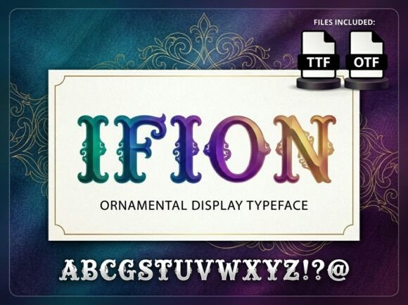Ifion: A Bold Display Font for Creative Projects