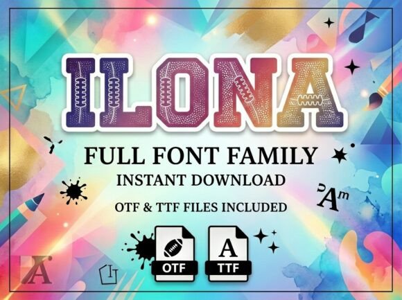 Ilona: A Bold Display Font for Creative Projects