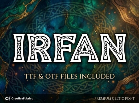 Irfan Font: Bold Display Type for Editorial Design
