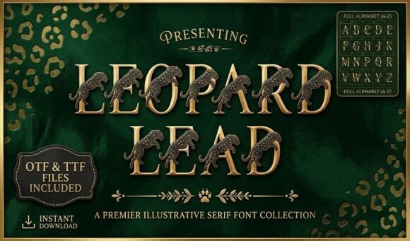 Leopard Leap: A Premium Display Font for Bold Branding