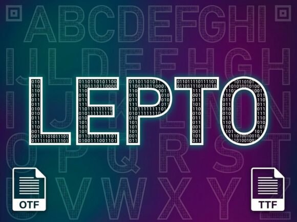 Lepto: A Decorative Display Font for Editorial Design