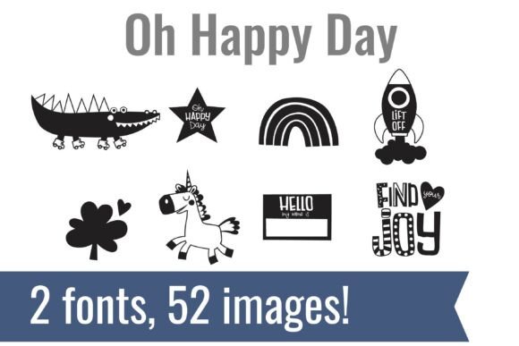 Oh Happy Days Dingbats: A Joyful Typeface for Small Business Branding
