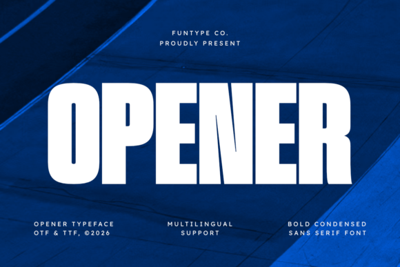 Opener: A Bold Sans Serif for Impactful Design