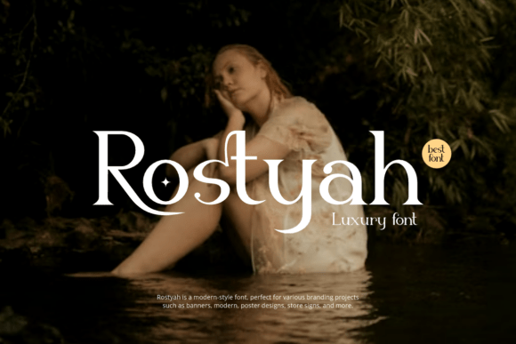 Rostyah: A Bold Serif Typeface for Modern Web Design