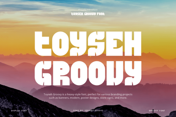 Toyseh Groovy: A Bold Sans Serif Typeface for Modern Web Design
